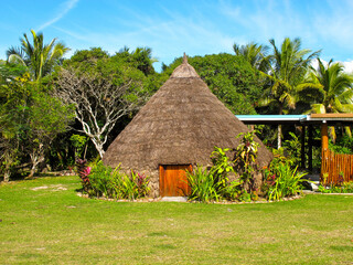 Fototapeta na wymiar A Random unidentifiable house in Lifou, near New Caledonia