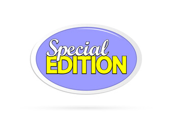Special Edition, tag design template, promo banner, vector illustration