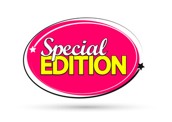 Special Edition, tag design template, promo banner, vector illustration
