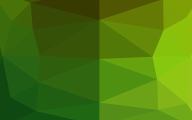 Light Green vector abstract polygonal cover.