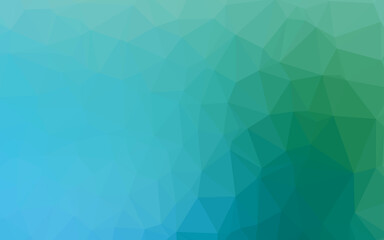 Light Blue, Green vector abstract polygonal texture.