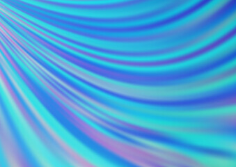 Obraz premium Light BLUE vector pattern with curved circles.