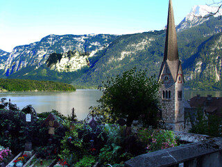 View from Hallstatt Catholic Church