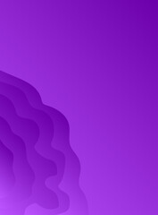 Luxury Violet Abstract Background with trendy fluid liquid and papercut style.