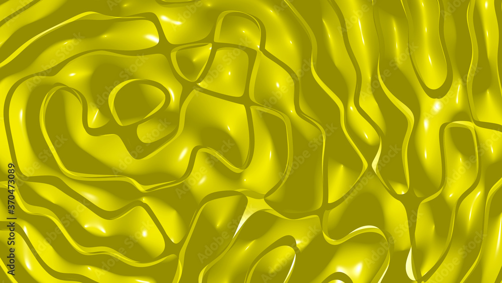 Poster simple light middle yellow monochromic 3d abstract background image made of plain crackle patterns w