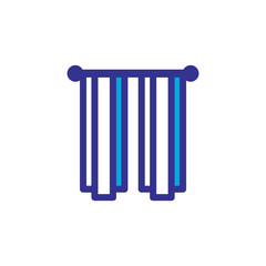 curtain icon vector design trendy
