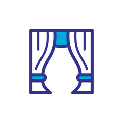 curtain icon vector design trendy