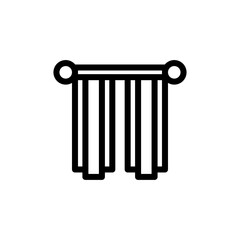 curtain icon vector design trendy