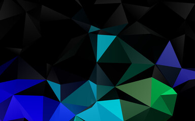 Obraz premium Dark Multicolor, Rainbow vector abstract mosaic background.