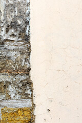 Stone wall background. Background of stone wall of boulders and pebbles