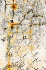 Abstract concrete, weathered with cracks and scratches. Landscape style. Great background or texture.