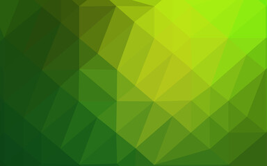 Fototapeta na wymiar Light Green vector blurry triangle pattern.