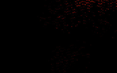 Fototapeta na wymiar Dark Orange vector backdrop with dots.