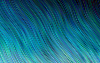 Light BLUE vector template with abstract lines.