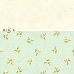 Obraz premium Vertical retro background in shabby chic style
