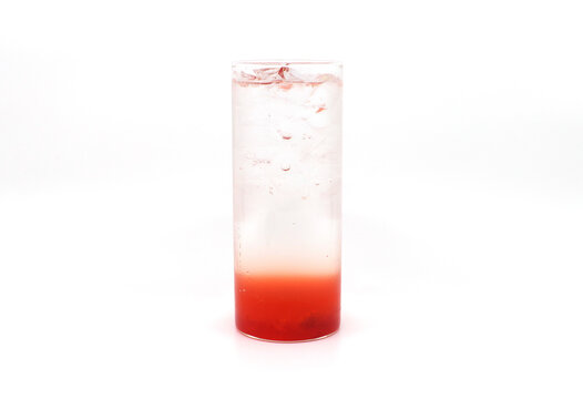 glass of strawberry ade
