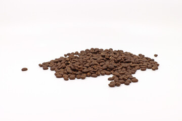 coffee beans isolated on white