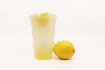 glass of fresh lemonade