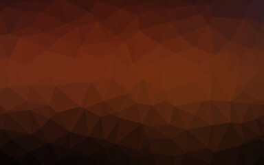 Obraz premium Dark Red vector polygon abstract background.