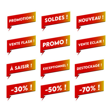 Promotions icons &eacute;clair