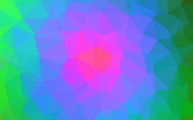 Light Multicolor, Rainbow vector abstract mosaic pattern.