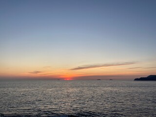 Fototapeta premium sunset over the sea