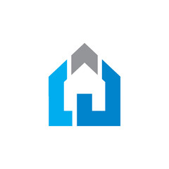 real estate logo , abstract building logo