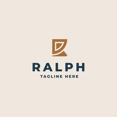 Creative Professional Trendy Monogram R Logo Design, Initial Based Alphabet Icon Logo