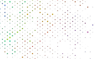 Light Multicolor, Rainbow vector backdrop with dots.