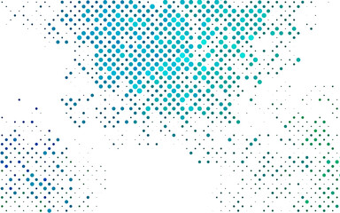 Light Blue, Green vector texture with disks.