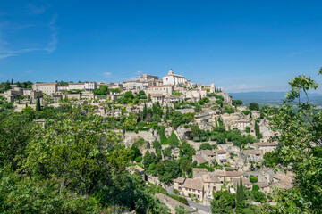 Fototapeta premium Gordes, village perché dans la massif du Luberon, Vaucluse, région PACA, France. 