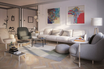 Contemporary Furniture & Decor (project) - 3d Visualization