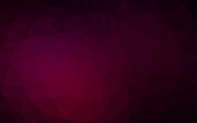 Dark Purple vector blurry triangle template.
