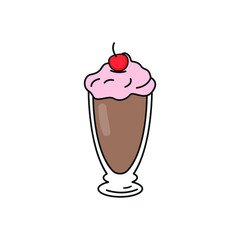 milkshake logo. Milkshake design concept from Drinks collection.