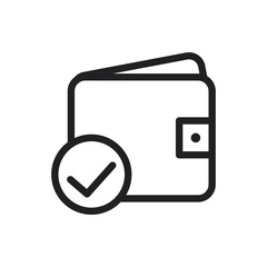 wallet icon vector design illustration