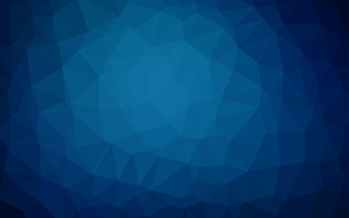 Dark BLUE vector abstract mosaic background.