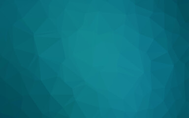 Dark BLUE vector blurry triangle pattern.