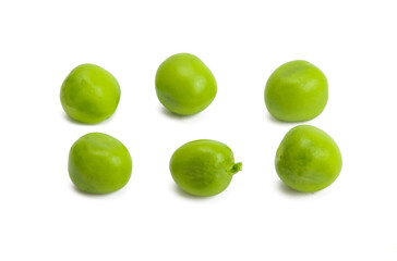 green peas isolated