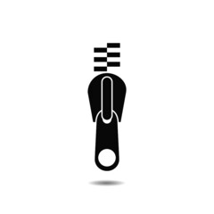 Zipper icon with shadow