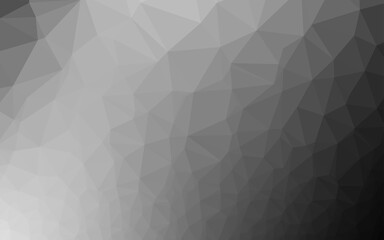 Dark Silver, Gray vector abstract polygonal layout.