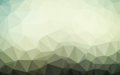 Dark Green vector polygon abstract backdrop.