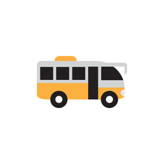 Bus transportation icon design template vector