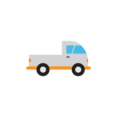 Pickup truck transportation icon design template vector
