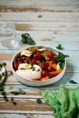 Chicken satimbocca with buratta..stye rustic