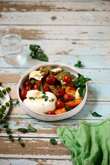 Chicken satimbocca with buratta..stye rustic