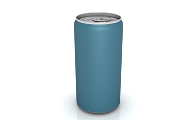 3D illustration of can mock up on white background