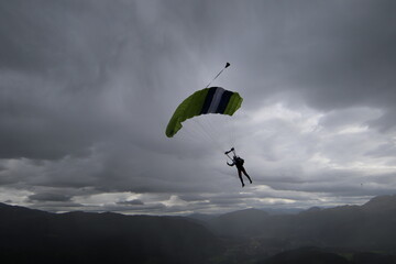 Skydivers over norway