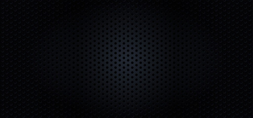 Black metallic with detailed circular mesh fiber