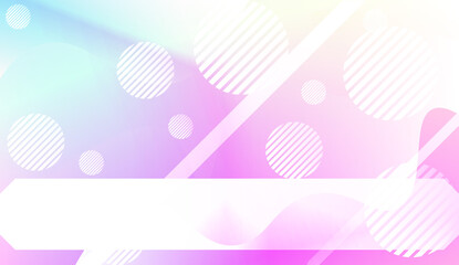 Blurred Decorative Design In Abstract Style With Wave, Curve Lines, Circle, Space for Text. Fluid shapes composition. Vector Illustration with Color Gradient