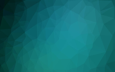 Fototapeta premium Light BLUE vector polygon abstract backdrop.